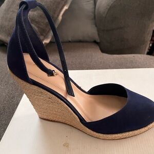 ALDO navy blue wedge